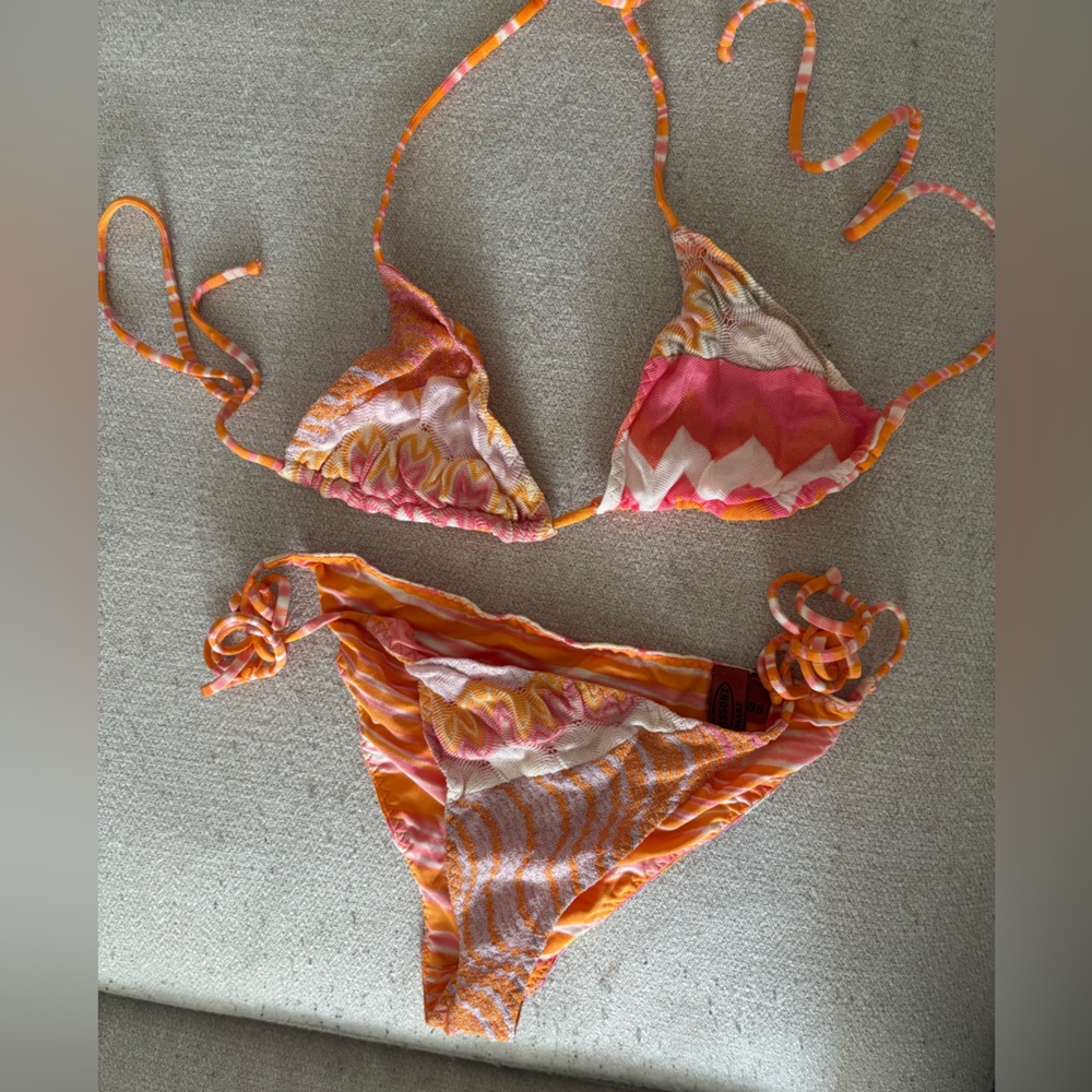 Missoni Pink and Orange Bikini Set